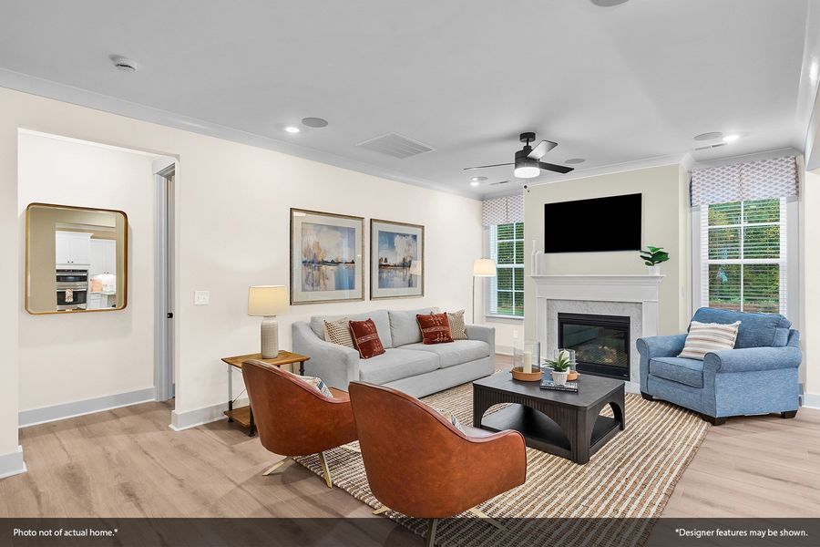 Furnished interior view inside a new home in Scotts Hill Village, Wilmington (Image 9). Furnished interior view inside a new home in Scotts Hill Village, Wilmington (Image 9).