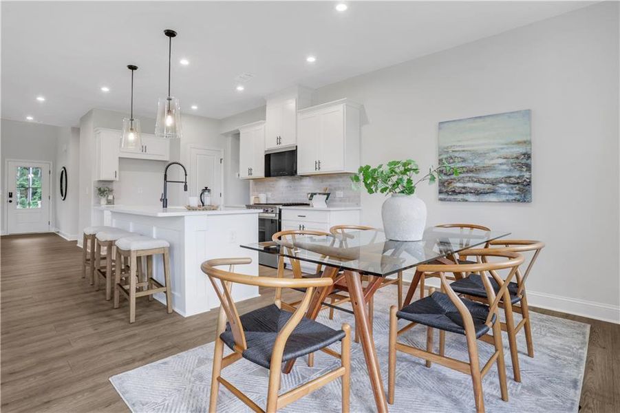 Furnished interior view inside a new home in Easton Walk, Lawrenceville (Image 15).