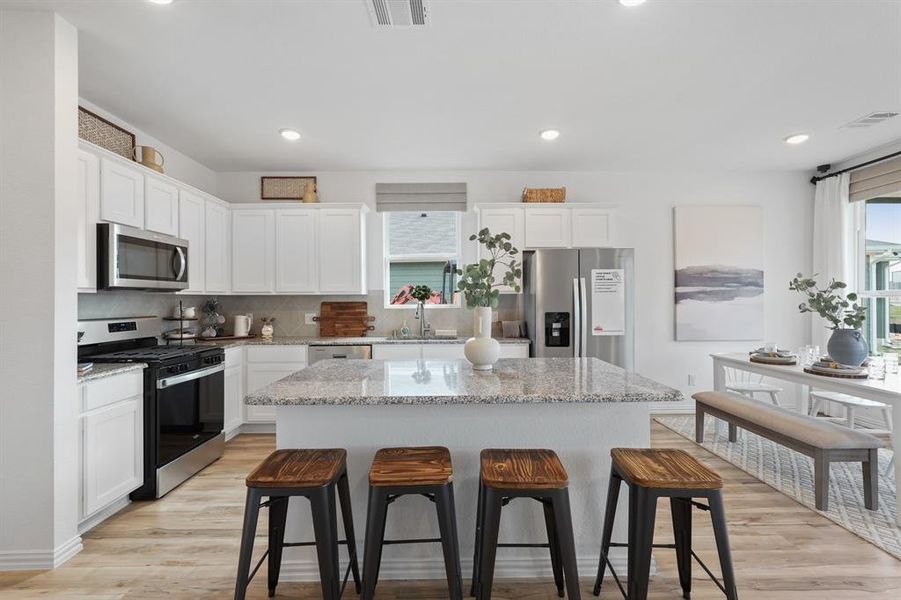 Furnished interior view inside a new home in Palmilla Springs 50s Sales Phase 2, Fort Worth (Image 16). Furnished interior view inside a new home in Palmilla Springs 50s Sales Phase 2, Fort Worth (Image 16).