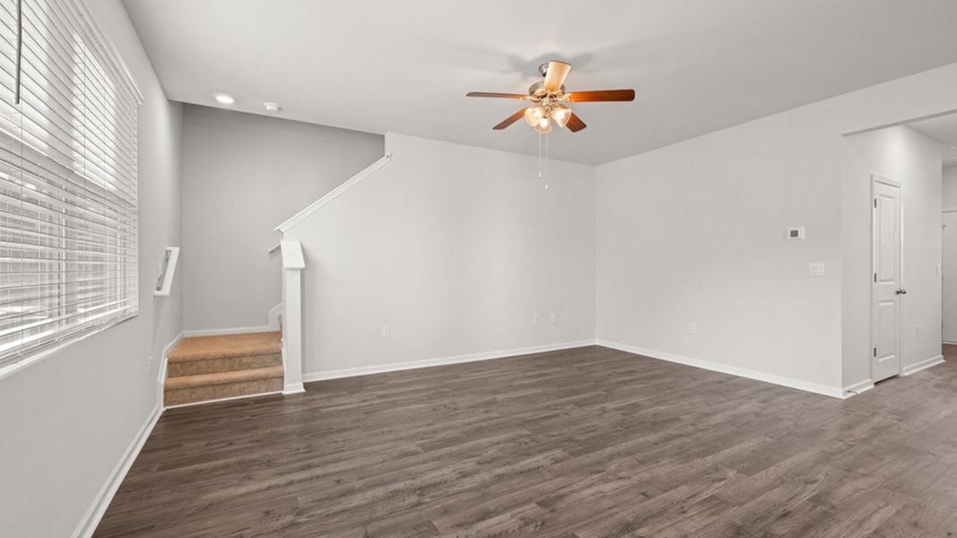 Representative unfurnished interior of a home built from the Ansley by D.R. Horton in Byrd Village, Graniteville (Image 17).