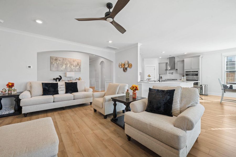 Furnished interior view inside a new home in Lochton, Summerville (Image 5). Furnished interior view inside a new home in Lochton, Summerville (Image 5).