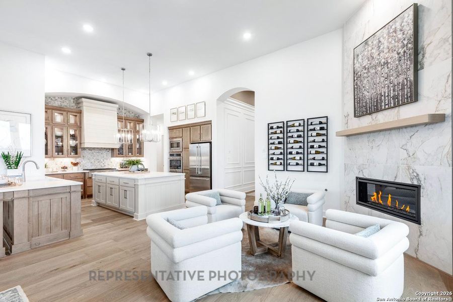 Furnished interior view inside a new home in Briggs Ranch, San Antonio (Image 4).