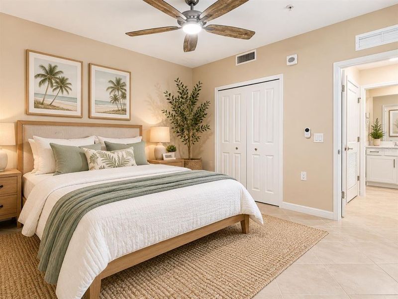 Furnished interior view inside a new home in , Punta Gorda (Image 9).
