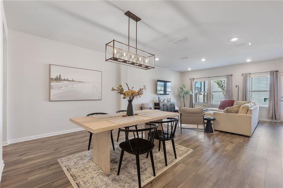 Furnished interior view inside a new home in Willowcrest Townhomes, Mableton (Image 36).