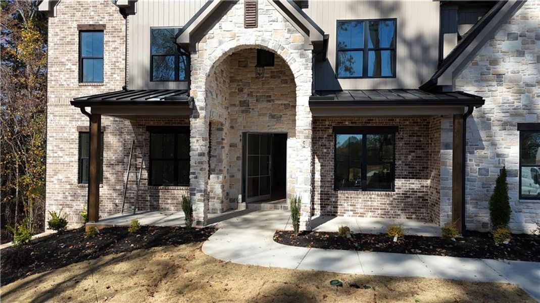Exterior details and patio area of a home in , Buford (Image 4).