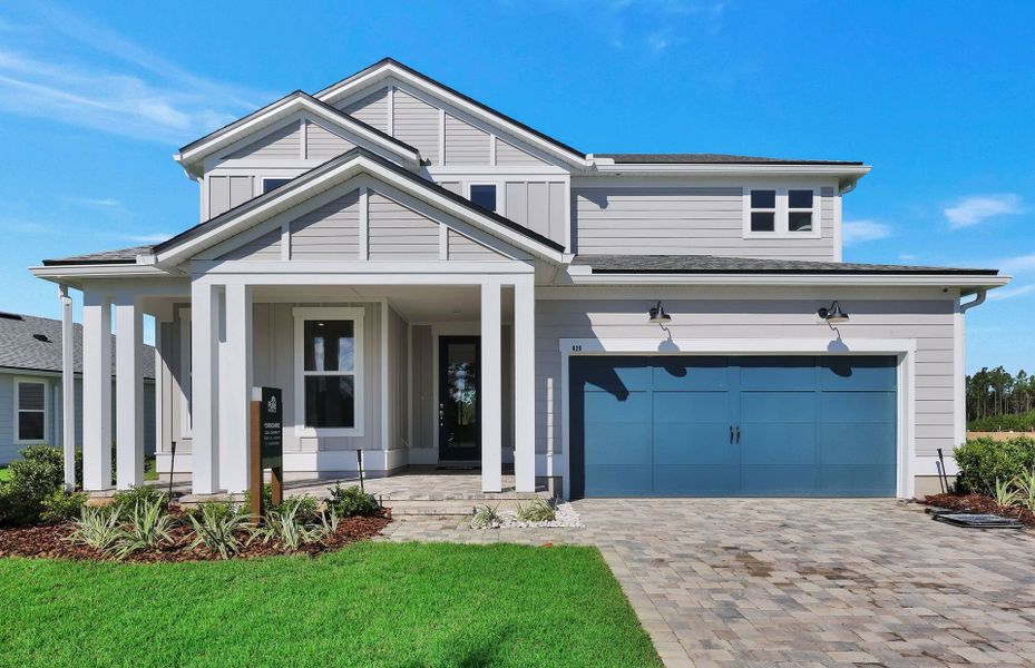 Representative exterior details of a home built from the Yorkshire by Pulte Homes in Westerly Park at Wildlight, Wildlight (Image 24).