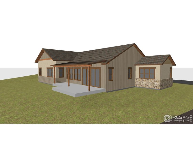 Exterior rendering of this home design in , Estes Park, CO (Image 5).