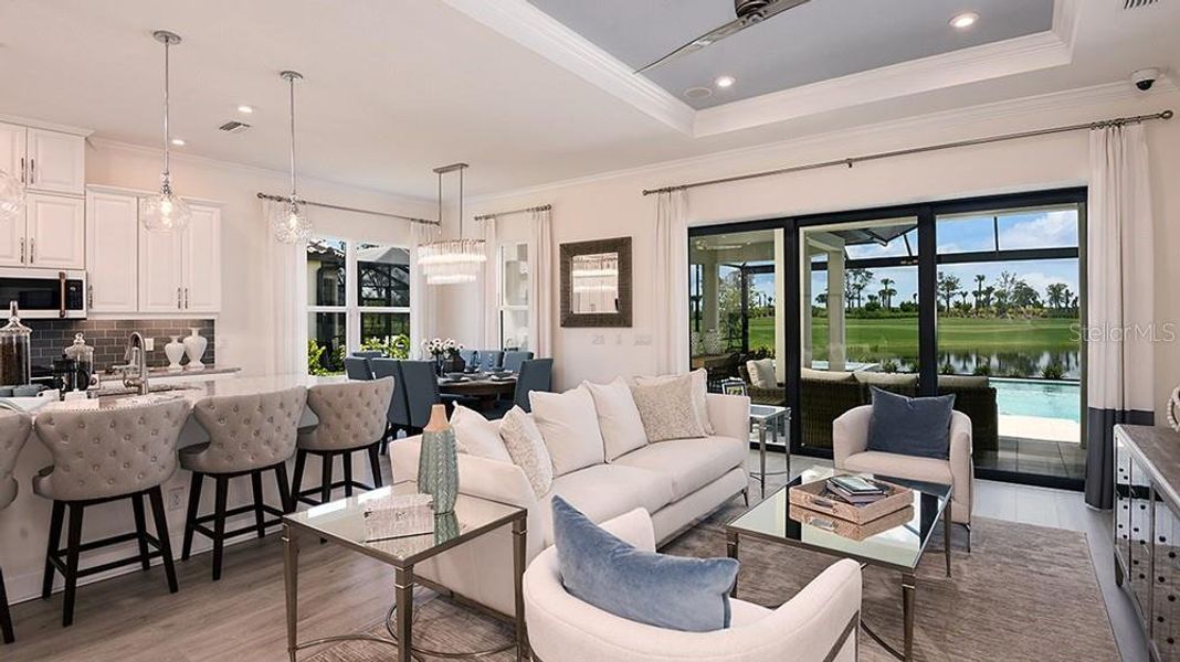 Furnished interior view inside a new home in Esplanade at Azario Lakewood Ranch, Bradenton (Image 5).