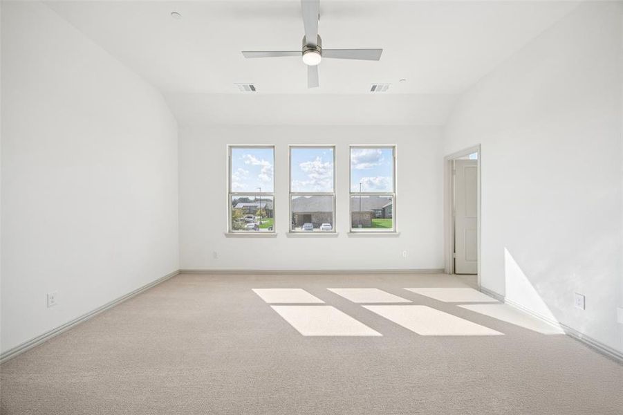 The light filled owner's suite in our Emily floor plan is a dream come true!