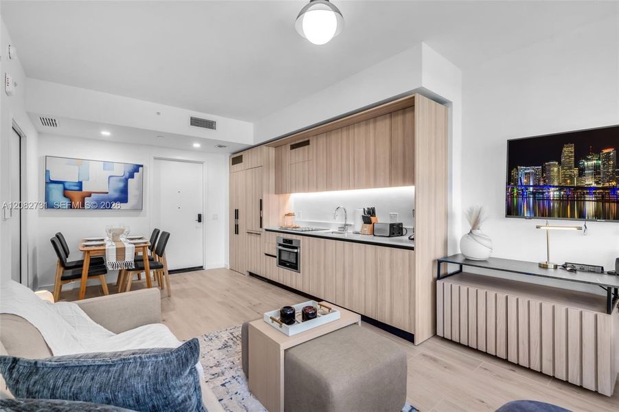 Furnished interior view inside a new home in , Miami (Image 36).