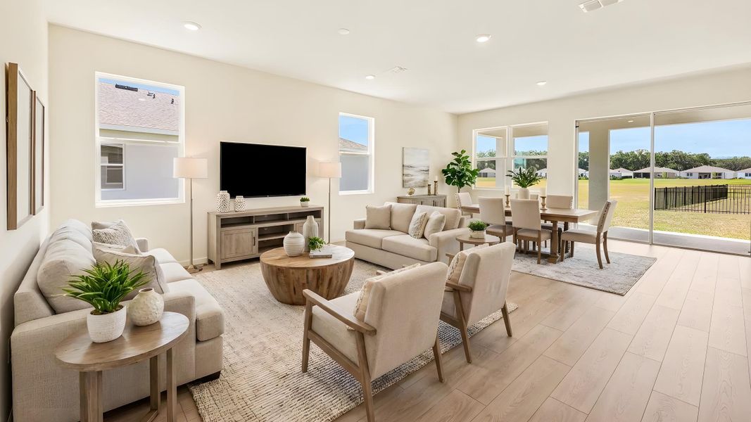 Representative furnished interior of a home built from the Clifton by D.R. Horton in Mockingbird Reserve at Winding Oaks, Ocala (Image 5).