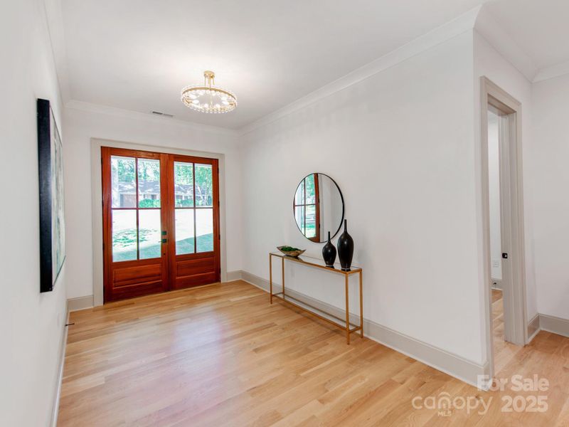 Soaring 10 Foot Ceilings! 8 foot Mahogany Wood French Door