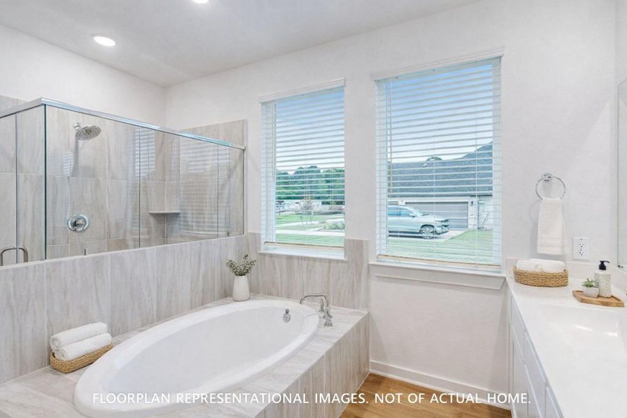 Furnished interior view inside a new home in Marvida, Cypress (Image 14).
