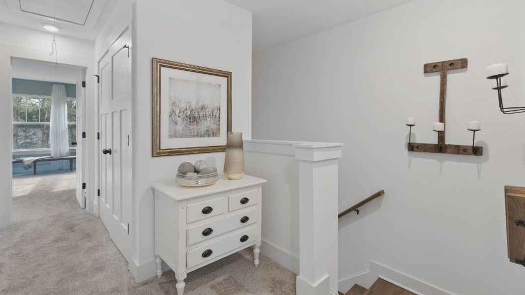 Furnished interior view inside a new home in Sidney Creek Townhomes, Zebulon (Image 13).