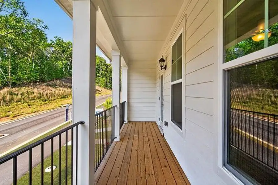 Exterior details and patio area of a home in The Park at Gainesville Township, Gainesville (Image 3).