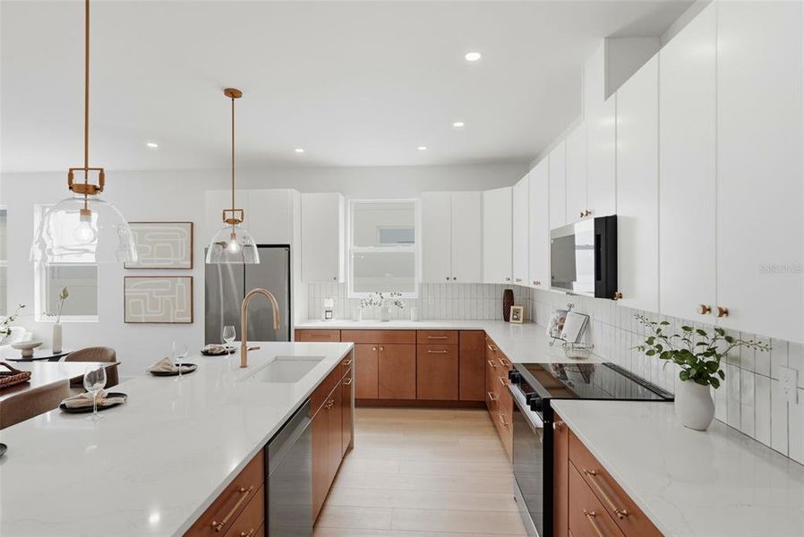 Furnished interior view inside a new home in , St. Petersburg (Image 10).