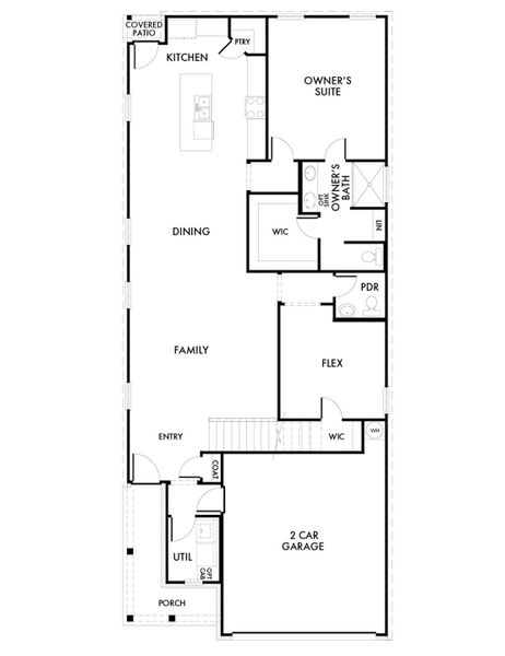 2D floor plan layout for the Willow by Impression Homes in Creekside Ranch, Blue Ridge, TX (Image 3). 2D floor plan layout for the Willow by Impression Homes in Creekside Ranch, Blue Ridge, TX (Image 3).