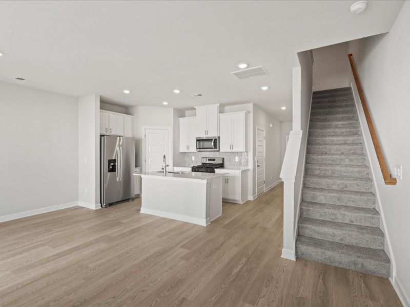 Furnished interior view inside a new home in Valentine Townes, Greer (Image 3).