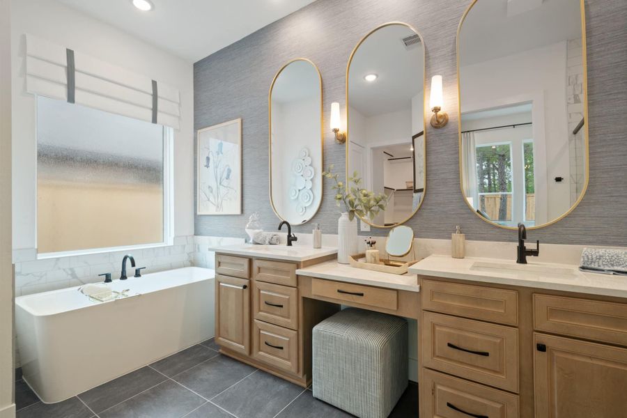 Representative furnished interior of a home built from the Hampton by Chesmar Homes in Parkside on the River, Georgetown (Image 8). Representative furnished interior of a home built from the Hampton by Chesmar Homes in Parkside on the River, Georgetown (Image 8).