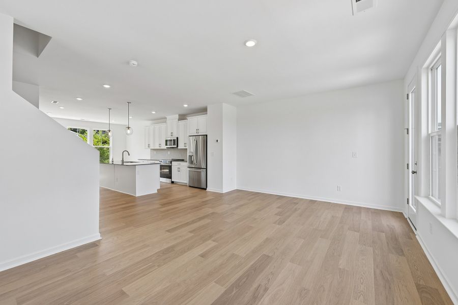 Spacious, unfurnished interior of a new home in Senata at Research Park, Charlotte (Image 26). Spacious, unfurnished interior of a new home in Senata at Research Park, Charlotte (Image 26).