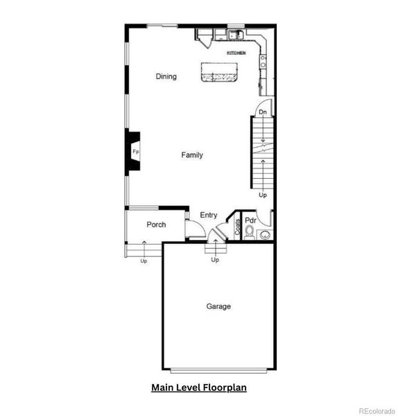 Main level floorplan