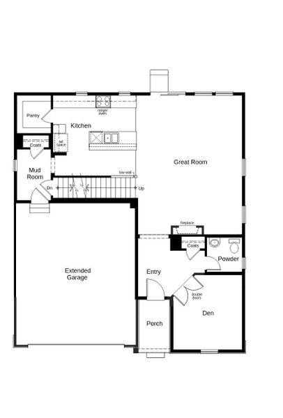 2D floor plan layout of this home in Murphy Creek Reserve, Aurora, CO (Image 2).