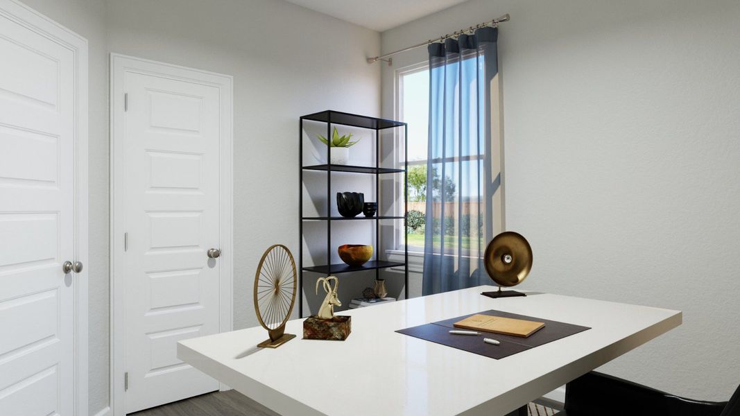 Representative furnished interior of a home built from the The Darwin by Legend Homes in Ridgeland Hills, Willis (Image 14).