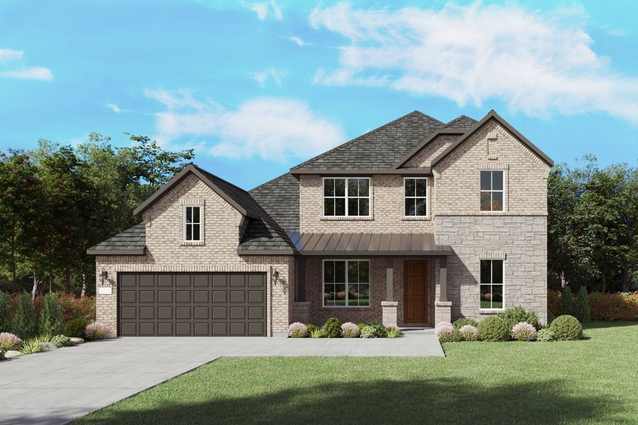 Representative exterior photo of a completed home built from the Lindale by Pulte Homes in Wilson Creek Meadows, Celina, TX (Image 1). Representative exterior photo of a completed home built from the Lindale by Pulte Homes in Wilson Creek Meadows, Celina, TX (Image 1).