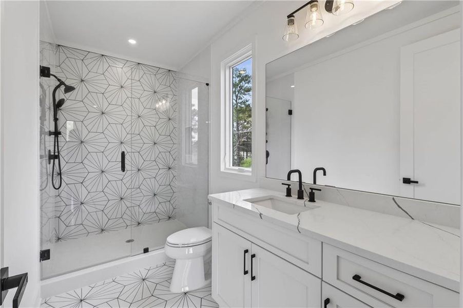 Furnished interior view inside a new home in , Marietta (Image 42).