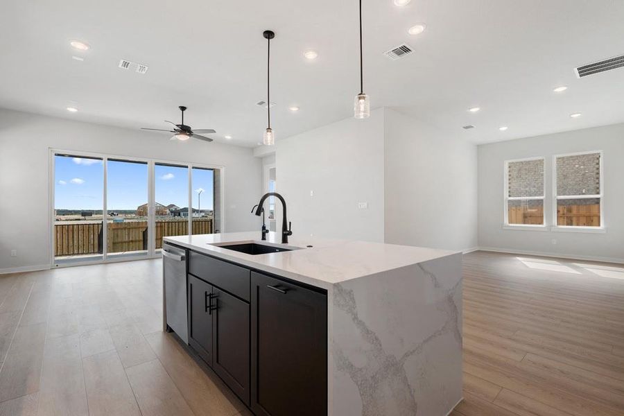 Furnished interior view inside a new home in Lariat, Liberty Hill (Image 15).