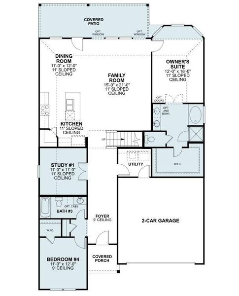2D floor plan layout of this home in Magnolia Ridge, Magnolia, TX (Image 6). 2D floor plan layout of this home in Magnolia Ridge, Magnolia, TX (Image 6).