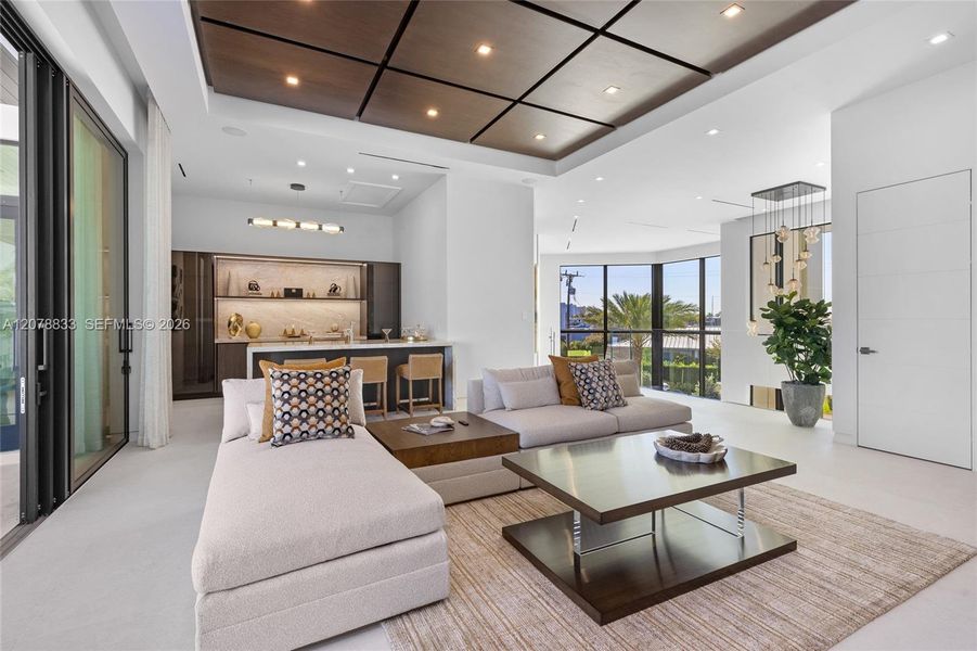 Furnished interior view inside a new home in , Fort Lauderdale (Image 8). Furnished interior view inside a new home in , Fort Lauderdale (Image 8).