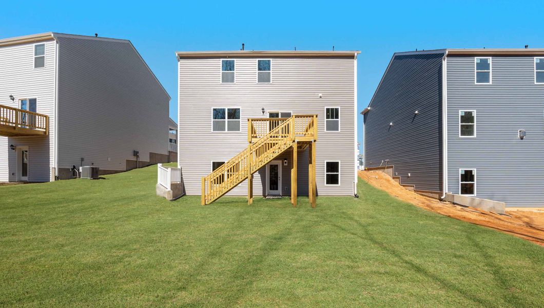 Exterior details and patio area of a home in Spring Ridge, Anderson (Image 3).