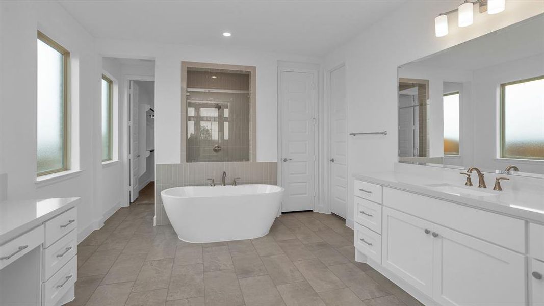 Furnished interior view inside a new home in Valencia 70', Manvel (Image 6).