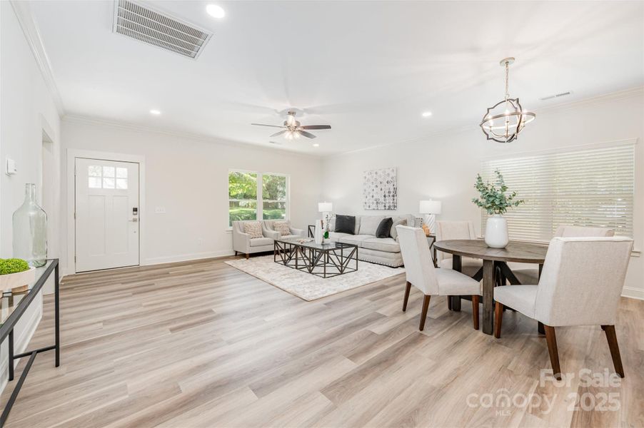 Furnished interior view inside a new home in , Kannapolis (Image 5). Furnished interior view inside a new home in , Kannapolis (Image 5).