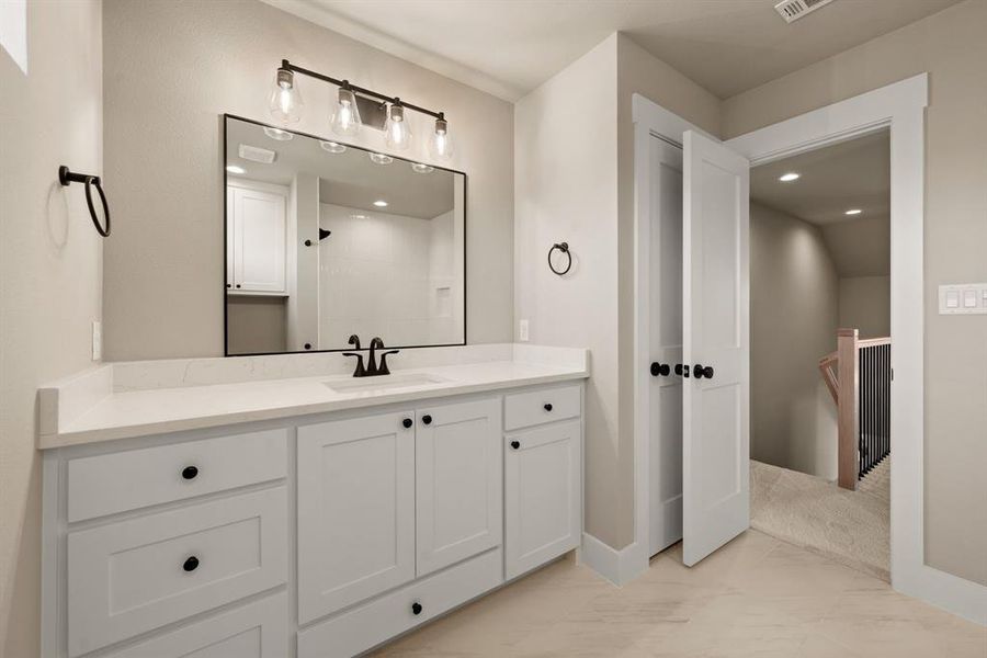 Furnished interior view inside a new home in , Justin (Image 8).