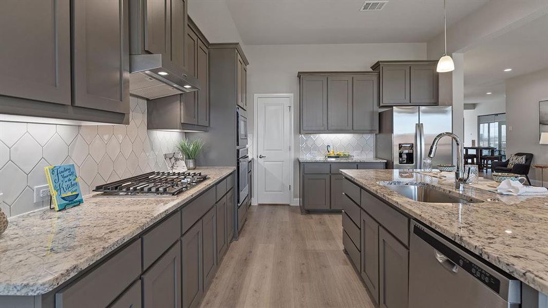 Furnished interior view inside a new home in Lakeview Pointe, Grand Prairie (Image 5).