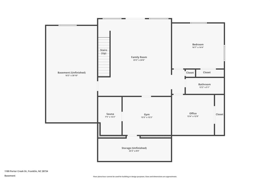 2D floor plan layout of this home in , Franklin, NC (Image 3).