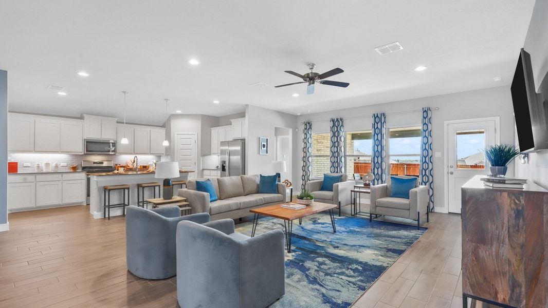 Furnished interior view inside a new home in Sandstone Estates, Granbury (Image 14). Furnished interior view inside a new home in Sandstone Estates, Granbury (Image 14).