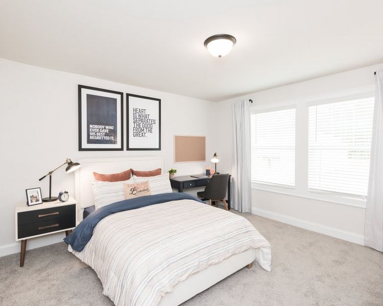 The Oakley features four secondary bedrooms.