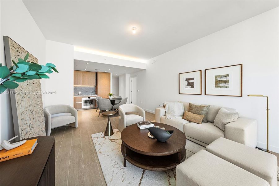 Furnished interior view inside a new home in , Miami Beach (Image 26).