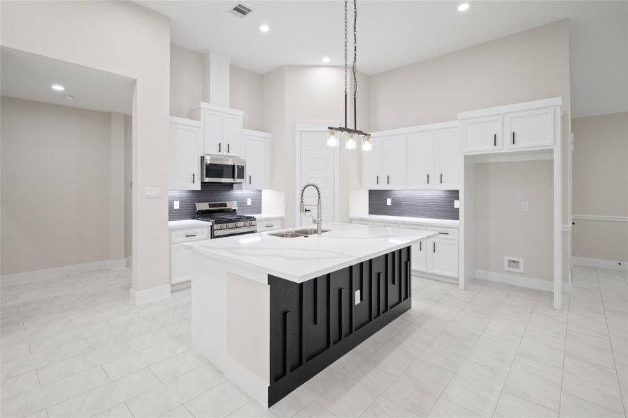Furnished interior view inside a new home in , Porter (Image 12).