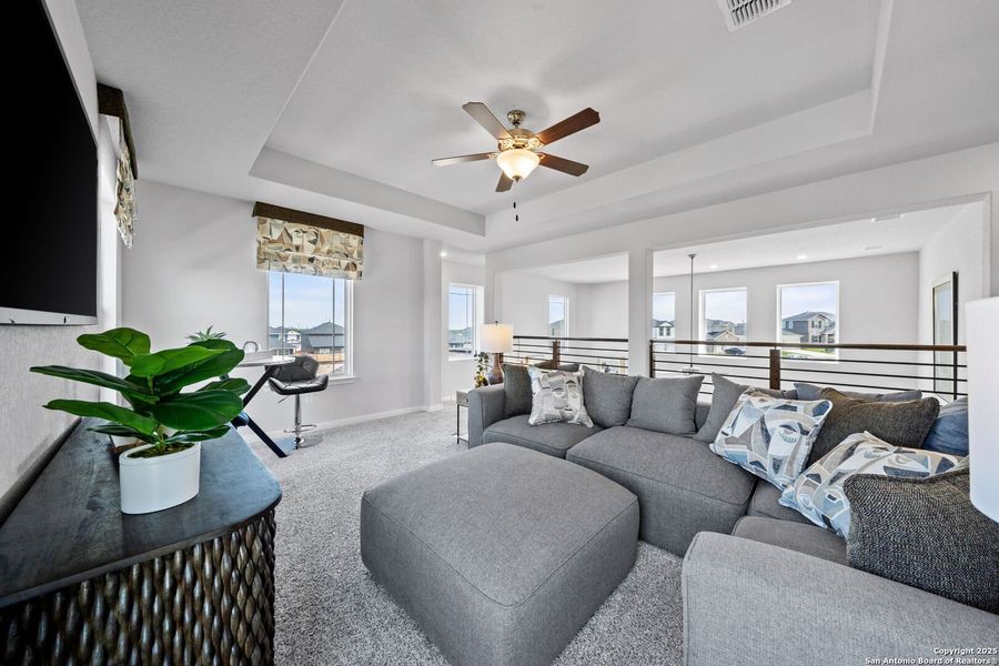 Furnished interior view inside a new home in Applewhite Meadows, San Antonio (Image 41). Furnished interior view inside a new home in Applewhite Meadows, San Antonio (Image 41).