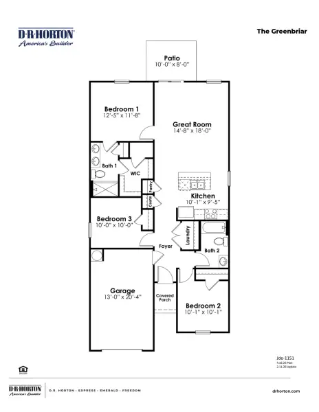 2D floor plan layout of this home in The Forest at Black Bear, Longs, SC (Image 2). 2D floor plan layout of this home in The Forest at Black Bear, Longs, SC (Image 2).