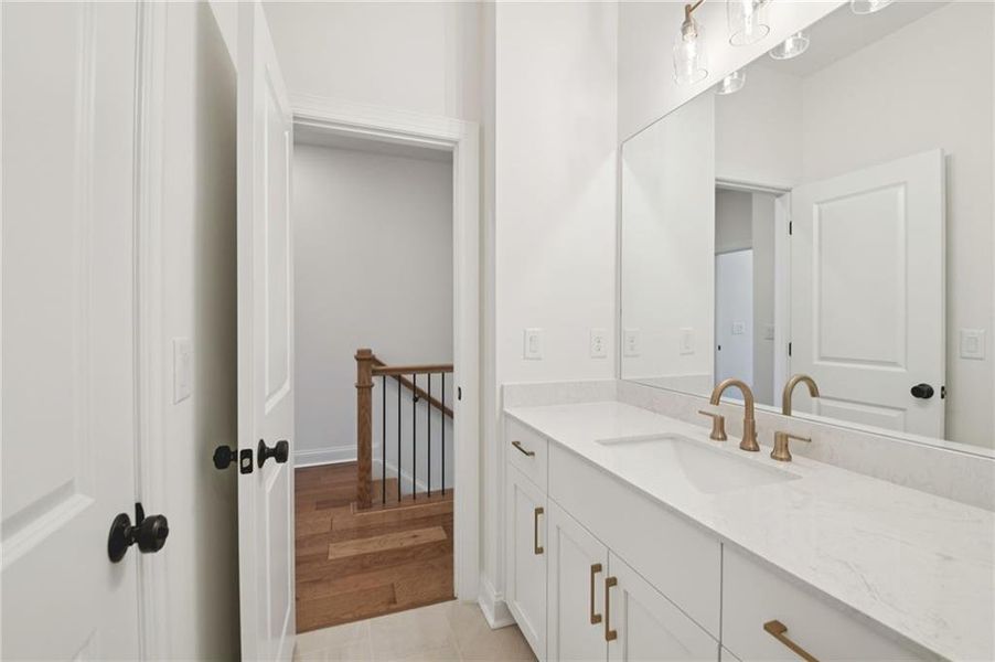 Furnished interior view inside a new home in Ward's Crossing Townhomes, Johns Creek (Image 44).