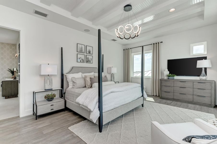 Representative furnished interior of a home built from the Salt Meadow by Medallion Home in Aqua Single Family Homes, Bradenton (Image 9). Representative furnished interior of a home built from the Salt Meadow by Medallion Home in Aqua Single Family Homes, Bradenton (Image 9).