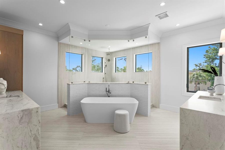 Furnished interior view inside a new home in , Tampa (Image 42).