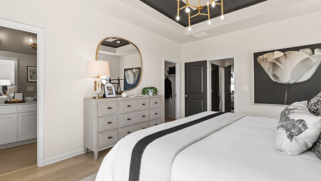 Representative furnished interior of a home built from the Seaton by DRB Homes in Barrett Pointe, Kennesaw (Image 27).