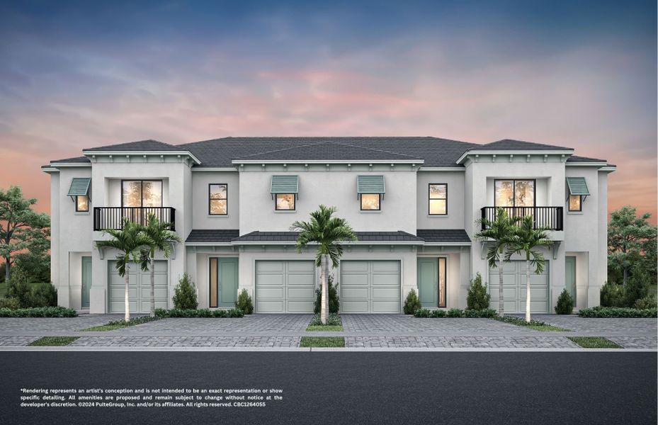 Representative exterior photo of a completed home built from the Mangrove by Pulte Homes in Coral Edge, Margate, FL (Image 21).