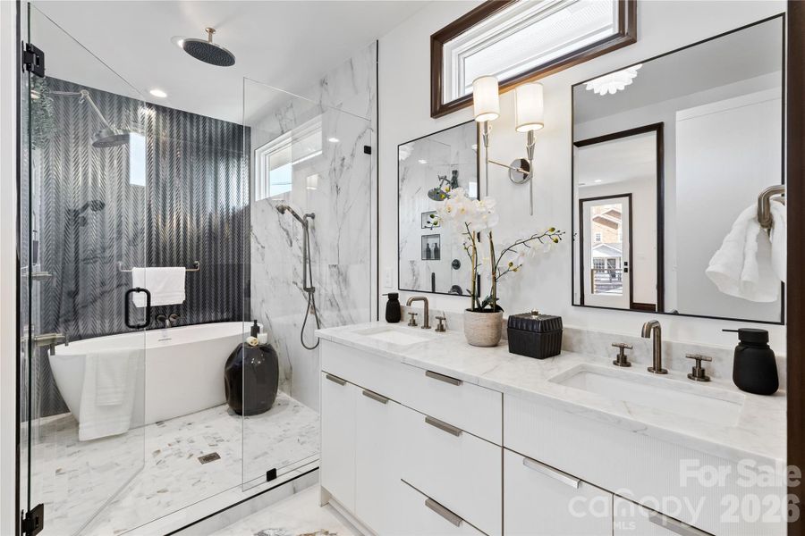 Furnished interior view inside a new home in , Charlotte (Image 8). Furnished interior view inside a new home in , Charlotte (Image 8).